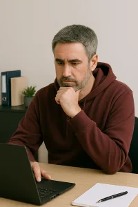 recruteur analysant un profil candidat lors d’un recrutement